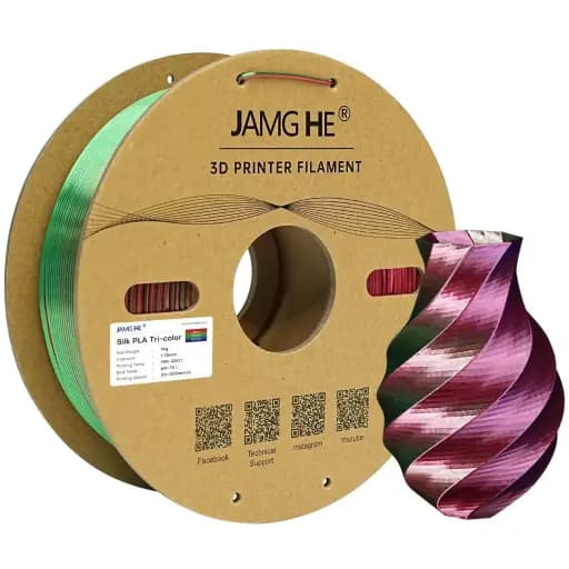 JAMG HE Silk PLA Tri-Color / جامج هي PLA حريري ثلاثي