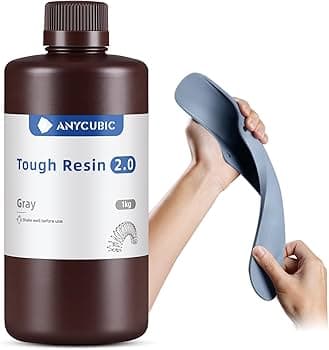 Anycubic Tough Resin 2.0 Gray color / راتنج إنيكيوبيك توغ 2.0 رمادي
