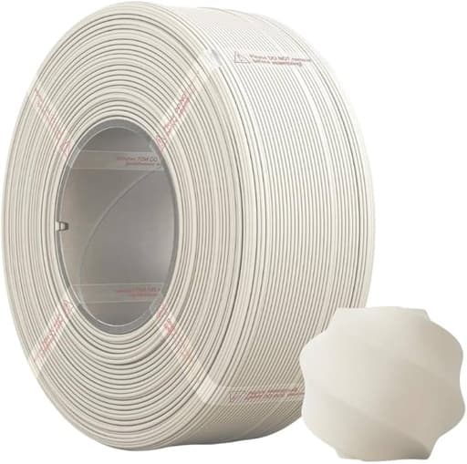 Bambu lab pla bone white Matt بدون بكره / بامبو لاب PLA أبيض عظم مات بدون بكره