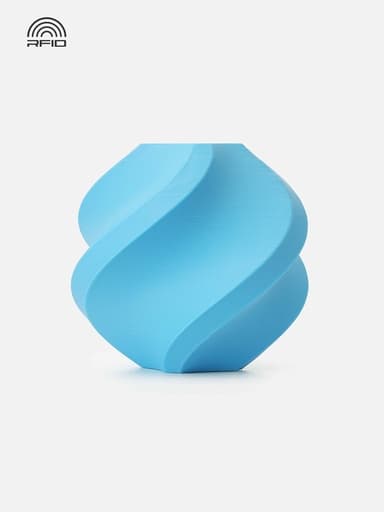 Bambulab pla lite cyan بدون بكره / بامبو فلمنت PLA لايت أزرق سماوي بدون بكره