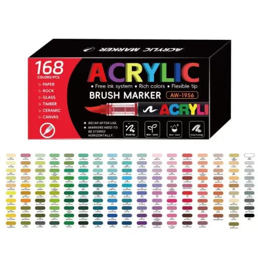 ACRYLIC BRUSH MARKER / قلم فرشاة أكريليك